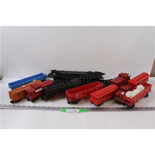 Train Car Set & Various Trailers & Tracks, as is