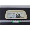 Image 1 : Queen Elizabeth II & Prince Phillip Tin Serving Tray - 13" x 9"