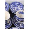 Image 5 : "Blue Willow" Pattern Tea Cups & Plates Set (11 Tea Cups & Dessert Plates as well)