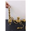 Image 2 : Brass Lot: (2) Wall Sconces Candleholders, (3) Candleholders, (2) Candles