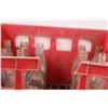 Image 4 : (25) Coca Cola Glass Bottles in Red Coca Cola Crate (Missing One Handle as Shown)