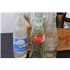 Image 2 : (20+) Vintage Glass Bottles: Sprite, Coca Cola, Beer, Sun Crest, Misc. in Wooden Crate