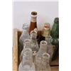Image 5 : (20+) Vintage Glass Bottles: Sprite, Coca Cola, Beer, Sun Crest, Misc. in Wooden Crate