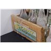 Image 6 : (20+) Vintage Glass Bottles: Sprite, Coca Cola, Beer, Sun Crest, Misc. in Wooden Crate