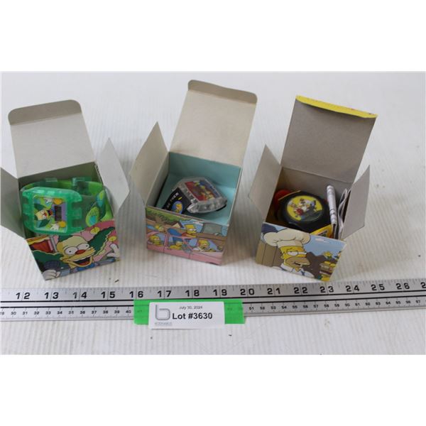 (3) Simpsons Watches - Powers On, as is