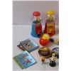 Image 2 : Simpsons Lot: (4) Candy Dispensers, (5) Candy Tins (sealed), Cards, Figurines