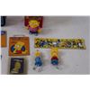 Image 2 : Simpson Lot: Mini Lunch Kit, (2) Fishing Lures, Magnets, Misc.