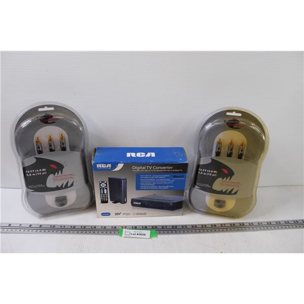 (2) Sets of Component Cables & Digital TV Converter