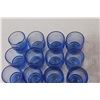 Image 5 : (12) Red Glass Shot Glasses, (12) Blue Shot Glasses