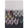 Image 3 : (30+) Shot Glasses: Colored Glass Variety & Clear Glass Assorted