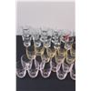Image 4 : (30+) Shot Glasses: Colored Glass Variety & Clear Glass Assorted