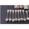 Image 2 : (24) Collector Spoons (Alberta, Schools, Flowers, Misc.) (2) Vases