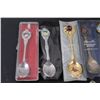 Image 3 : (24) Collector Spoons (Alberta, Schools, Flowers, Misc.) (2) Vases