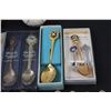Image 4 : (24) Collector Spoons (Alberta, Schools, Flowers, Misc.) (2) Vases