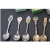 Image 7 : (24) Collector Spoons (Anniversary, Provincial, Misc.) (2) Vases