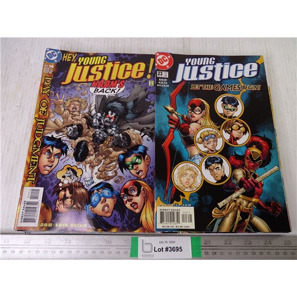 (22) Young Justice Comic Books