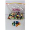 Image 2 : Assorted Multicoloured Blocks, Assorted Checkers Pieces, Assorted Coloured Rings, Misc.
