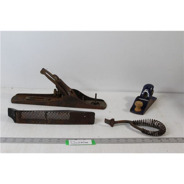 Stanley Scraping Plane, WS Birmingham Scraping Plane, Stove Lifter, Wood Rasp