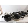 Image 1 : (7) Pots, Pan, (5) Lids - As Is
