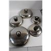 Image 5 : (7) Pots, Pan, (5) Lids - As Is