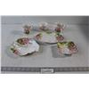 Image 1 : (2) Royal Albert Bone China England Blossom Time Creams And Sugars, (3) Trays