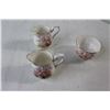 Image 2 : (2) Royal Albert Bone China England Blossom Time Creams And Sugars, (3) Trays