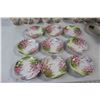 Image 2 : Royal Swan Tray, (9) Royal Albert Bone China Blossom Time Trays, (8) Blossom Time Cups