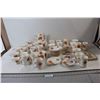 Image 1 : (15) Bone China Trays, (2) Cream And Sugars, Tea Pot, (28) Cups