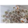 Image 5 : (15) Bone China Trays, (2) Cream And Sugars, Tea Pot, (28) Cups