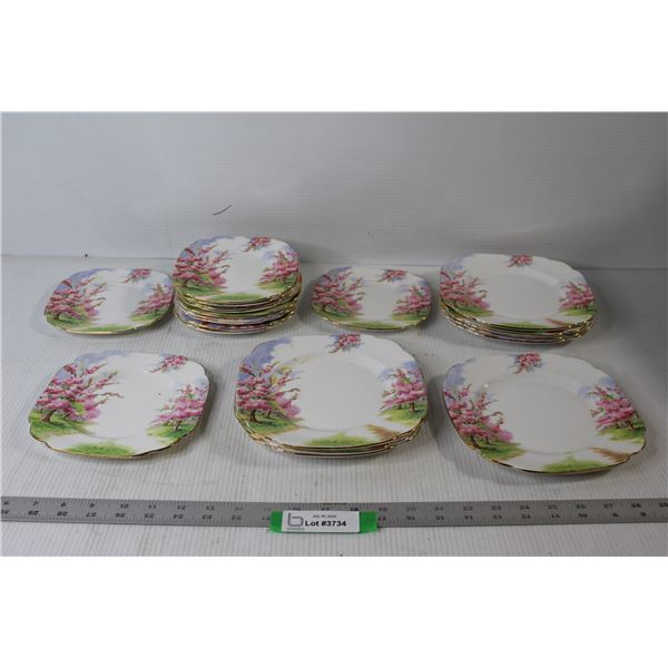 (20) Royal Albert Bone China Blossom Time Plates