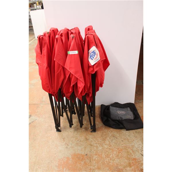 * E-Z Up Instant Shelter Folding Shelter Red
