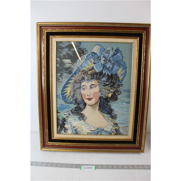 Stitching Art of a Woman Print - 22 1/2" x 27 1/4"