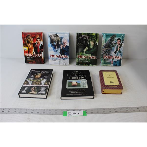 (7) Books - The Digital Photography Handbook, Crime And Punishment, Primeval Fire And Water