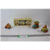 Image 1 : (3) Candles, (3) Porcelain Car Toys