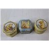 Image 3 : (3) Candles, (3) Porcelain Car Toys