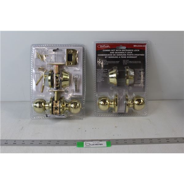(2) Combo Set With Entrance Lock And Deadbolt Lock