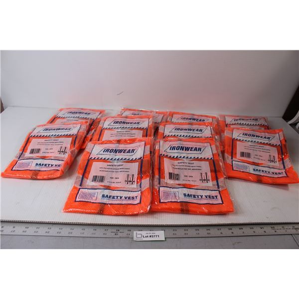 (10) Ironwear High Visibility Safety Vests