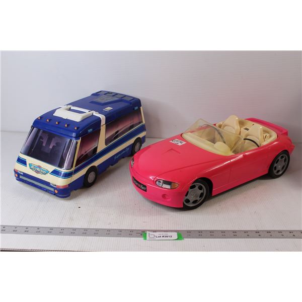 Barbie Ken Car, Micro Machines Bus Car