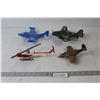 Image 1 : (3) Model/Toy Airplanes, Toy Helicopter