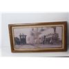Image 2 : (5) Framed Train Pictures - Varying Sizes, Train Piggy Pain