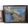 Image 4 : (5) Framed Train Pictures - Varying Sizes, Train Piggy Pain
