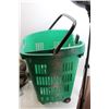 Image 6 : *Various Hard Solid Rubber Wheels, Casters, Galvanized Plates & Wheeled Shopping Basket (Pull Handle