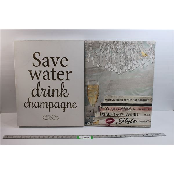 (2) 20"x16" Home Decor\