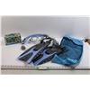Image 1 : Sea-Doo Snorkeling Kit (size S/M Flippers) w/Carry Bag, Rona Pinecone LED Light Set & Vintage Lock w