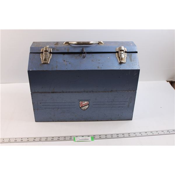 Vintage Beach Tool Box w/Billiard Cue Supplies/Hardware -