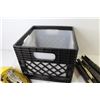 Image 6 : Plastic Milk Crate - Unknown Vehicle Parts - Socket Holder - Ratchet Straps