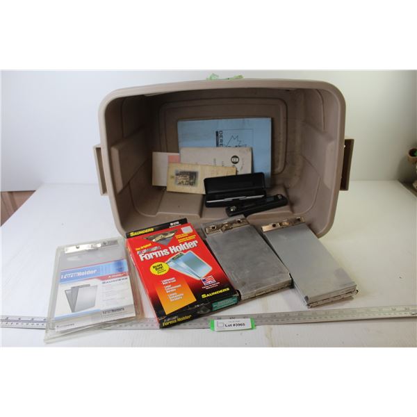 Aluminum Form Holders - Sony & JVC Stereo Face Plates - Tote w/Lid