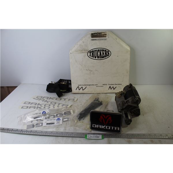Dodge & Dakota Stickers - Truckers Clip Board - Zip Ties - Starter (unknown make) - Dakota Hitch Cov