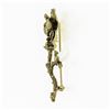 Image 5 : Antique 14k Gold Diamond Baroque River Pearl Detailed Textured Rose Brooch Pin