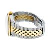 Image 8 : Rolex Mens Two Tone White Diamond And Ruby Channel Set Datejust Wristwatch 36MM